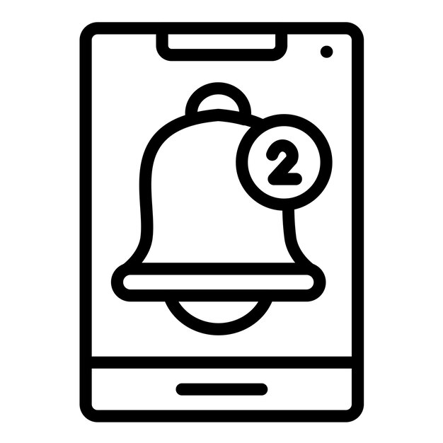 Icon stijl van vectorontwerpmeldingen