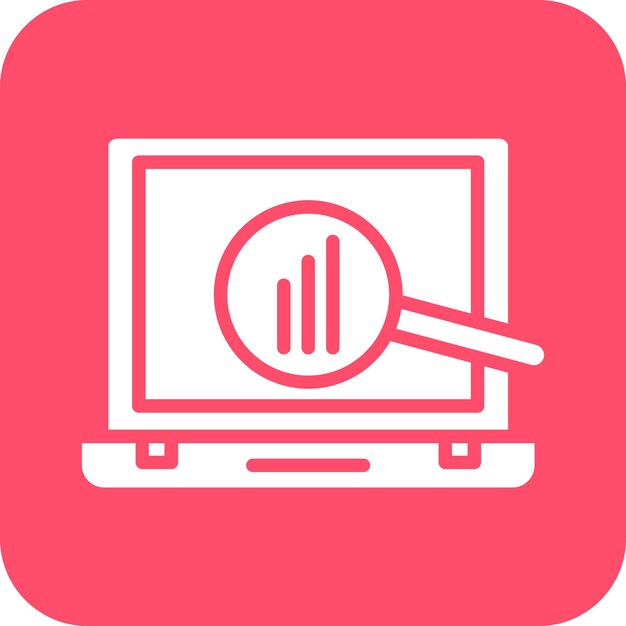 Icon stijl voor bedrijfsonderzoek