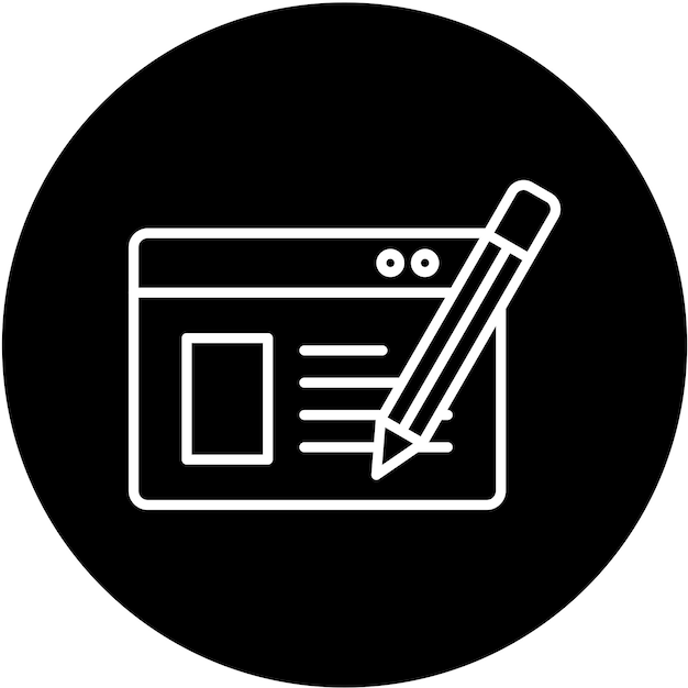 Icon stijl voor copywriting