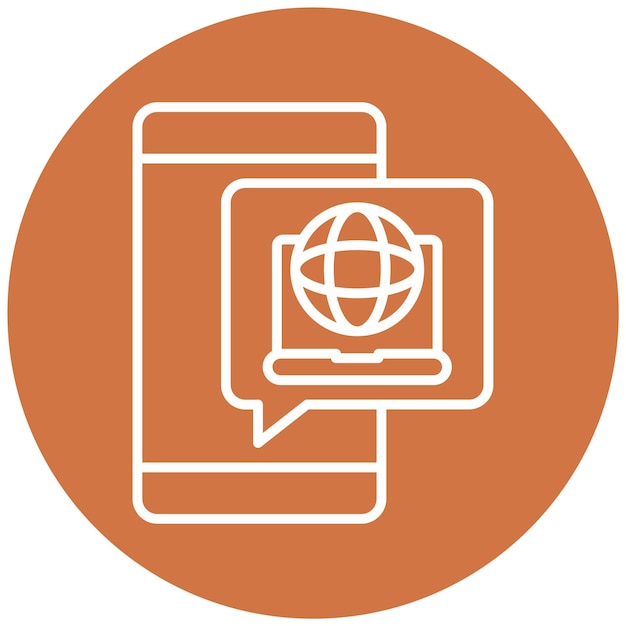 Icon stijl voor het inzetten van vectorontwerp