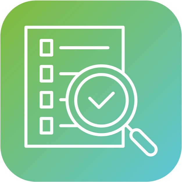 Icon stijl voor het testen van vectorontwerp