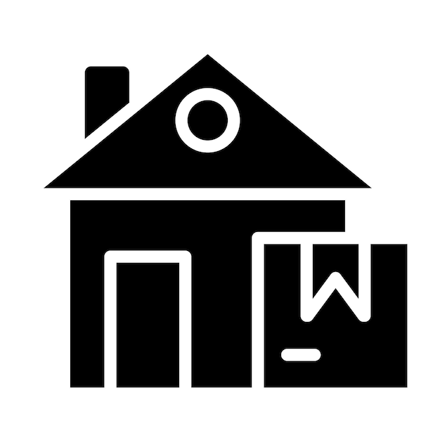 Icon stijl voor thuislevering