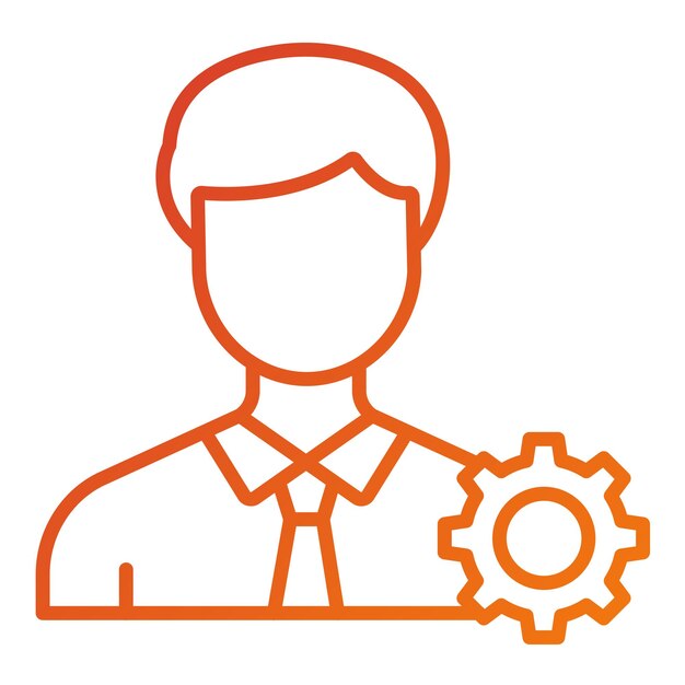 Icon stijl voor vectorontwerpbeheer