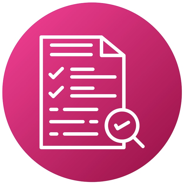 Icon stijl voor vectorontwerpinspectie