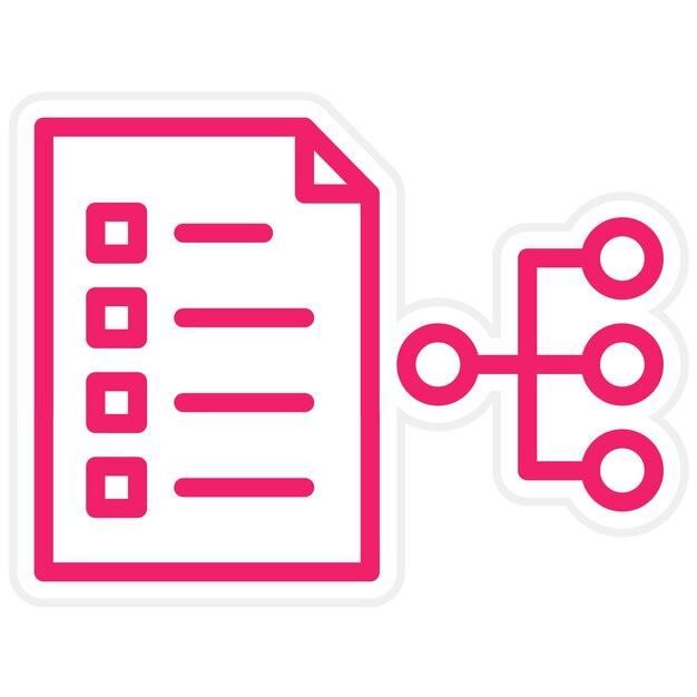 Icon stijl voor vectorontwerpplanning