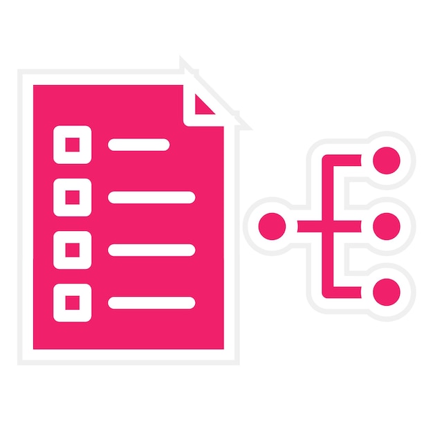 Icon stijl voor vectorontwerpplanning