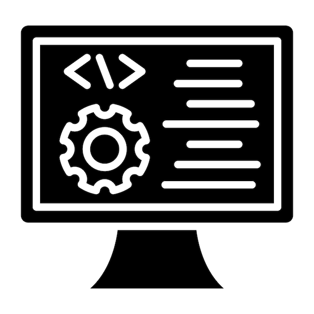 Icon stijl voor vectorontwerpprogrammering