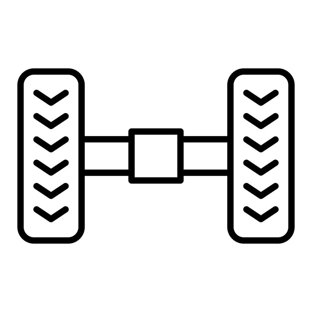 Icon stijl voor wielopstelling