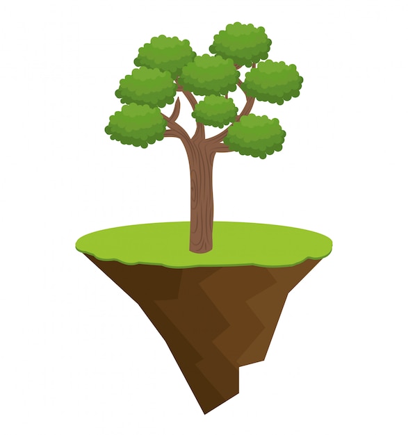 icon tree bonsai design