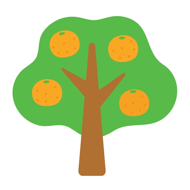 Un'icona dell'albero del mandarino