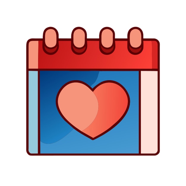 Vector icon valentine cute icon