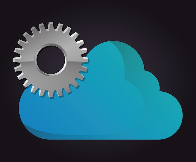 Icon van cloud computing