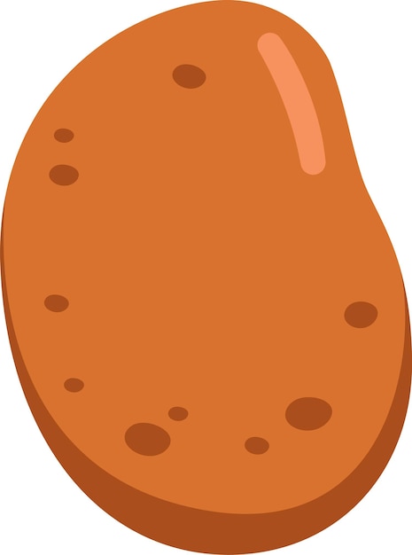 Vector icon van de aardappel en de groente