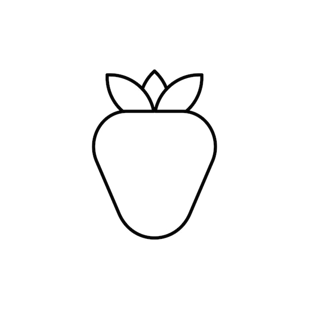 Icon van de aardbeien