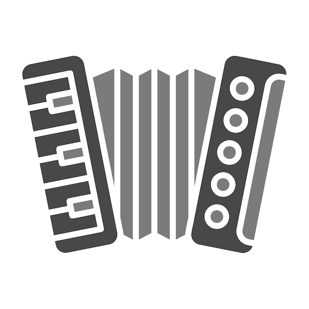 Vector icon van de accordeon