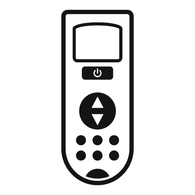 Icon van de afstandsbediening voor webontwerp geïsoleerd op een witte achtergrond