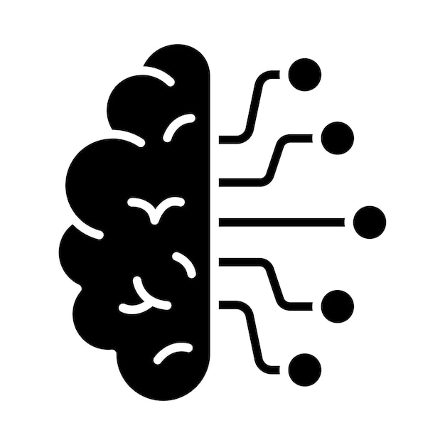 Icon van de AI hersenen
