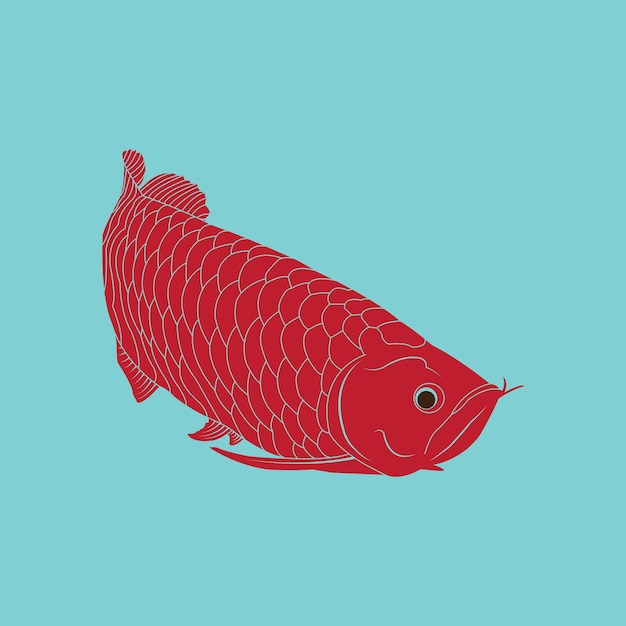 Icon van de Arowana vis