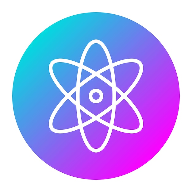 Icon van de atoomvector kan worden gebruikt voor de Back to School-iconset