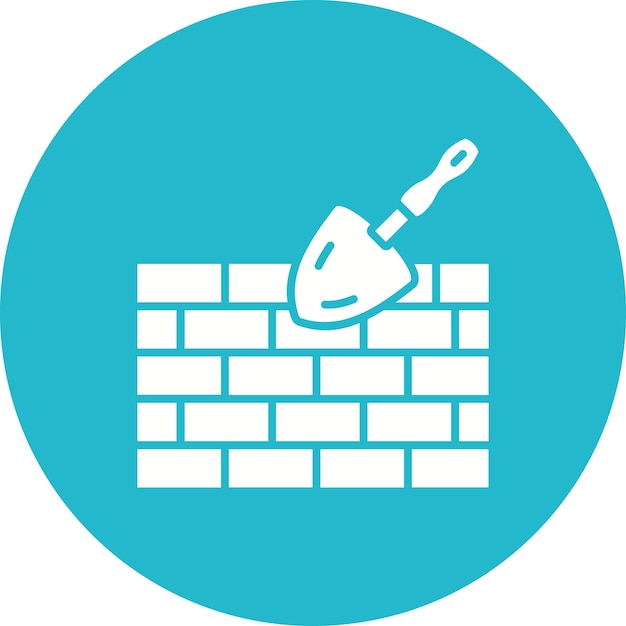 Icon van de bakstenen muur