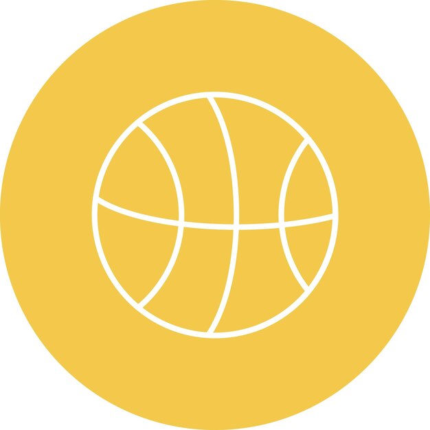 Icon van de basketbal