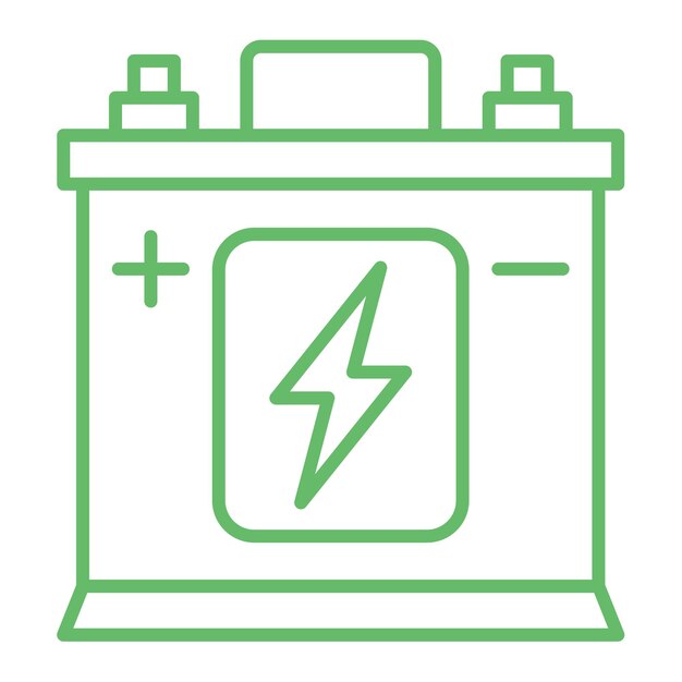 Vector icon van de batterij