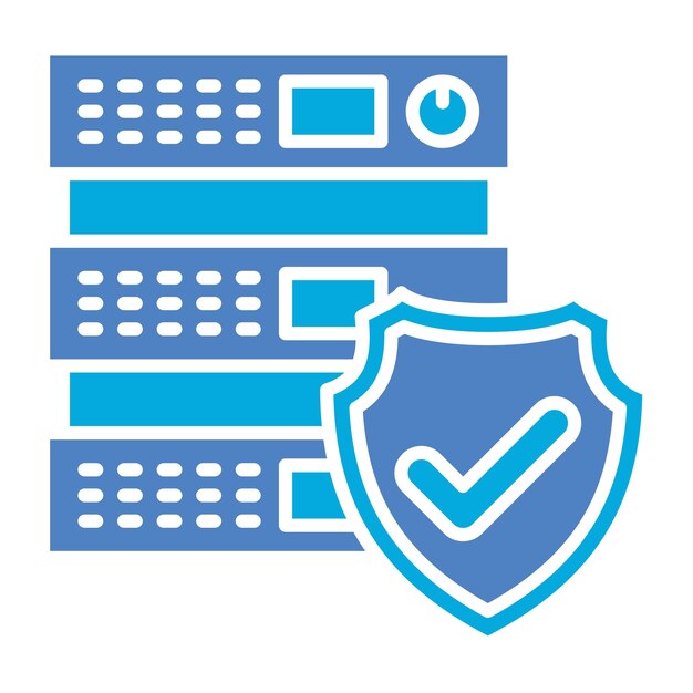 Icon van de beveiligde server