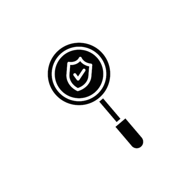 Icon van de beveiligingsscan Vector platte dunne lijn illustratie