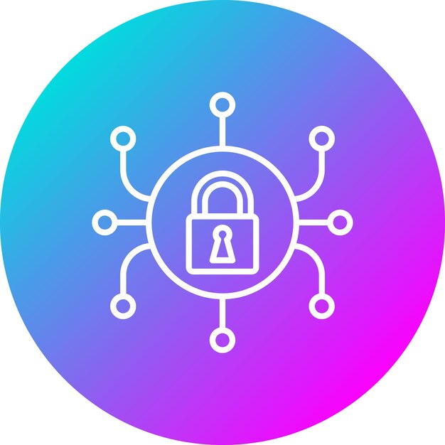 Icon van de beveiligingssysteemvector Kan worden gebruikt voor bescherming en beveiligingsiconset