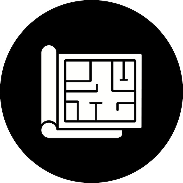 Icon van de blauwdruk