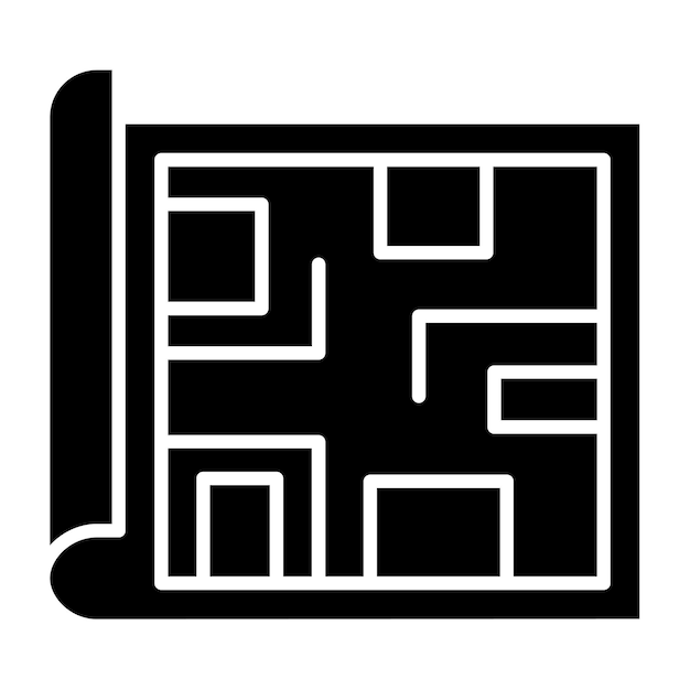 Icon van de blauwdruk