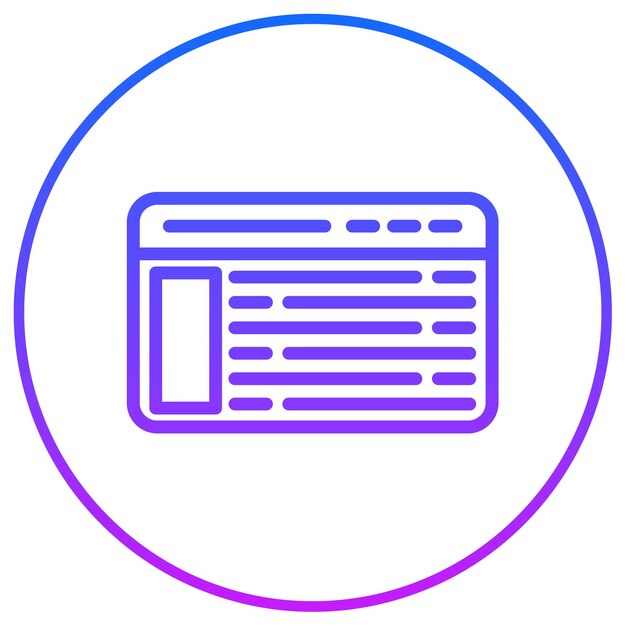 Icon van de blog