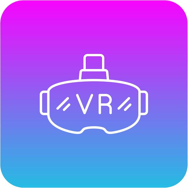 Vector icon van de bril vr