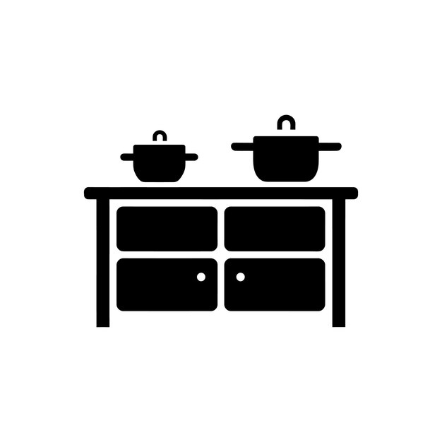 Icon van de buffet Eenvoudige vectorillustratie