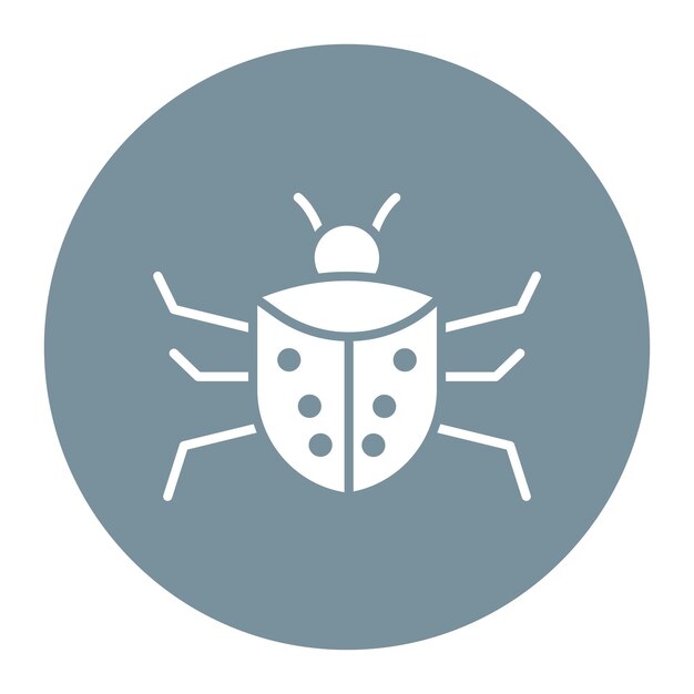 Icon van de bugvector kan worden gebruikt voor No Code-iconset