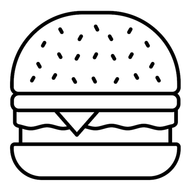 Icon van de burger