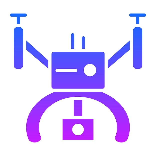 Icon van de camera van de drone