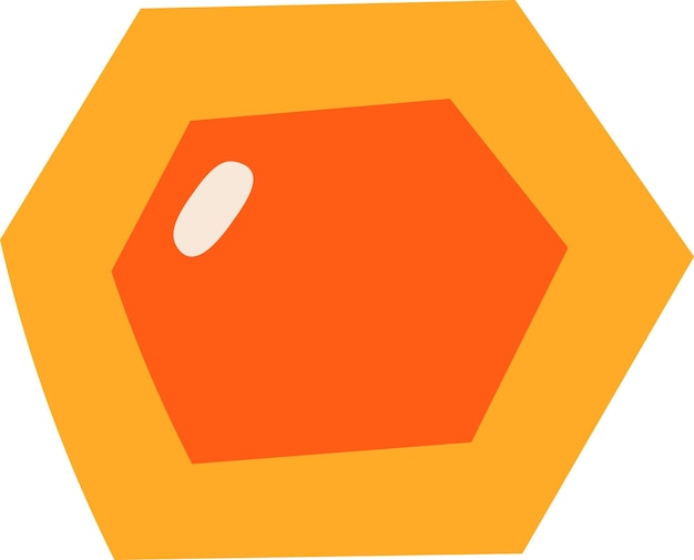Icon van de cartoon Honeycomb