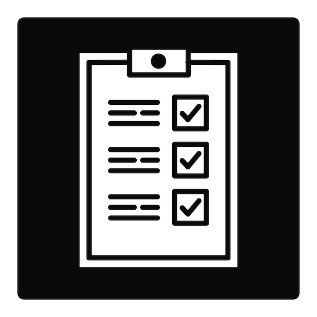 Icon van de checklist
