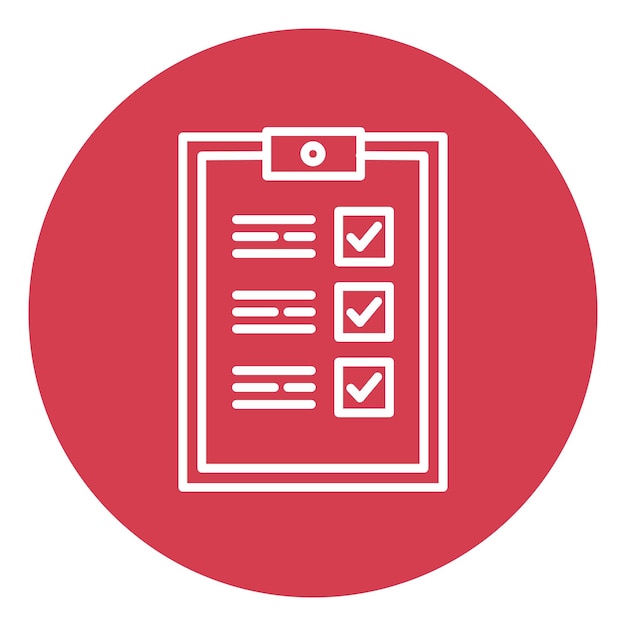 Icon van de checklist