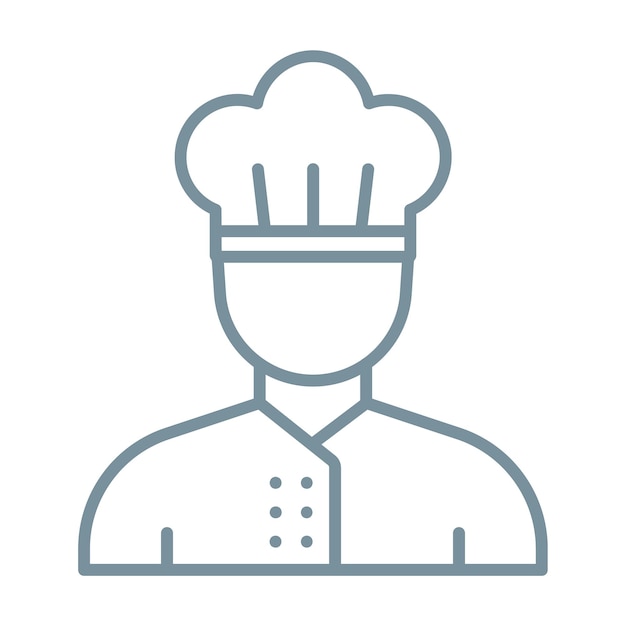 Icon van de chef-kok