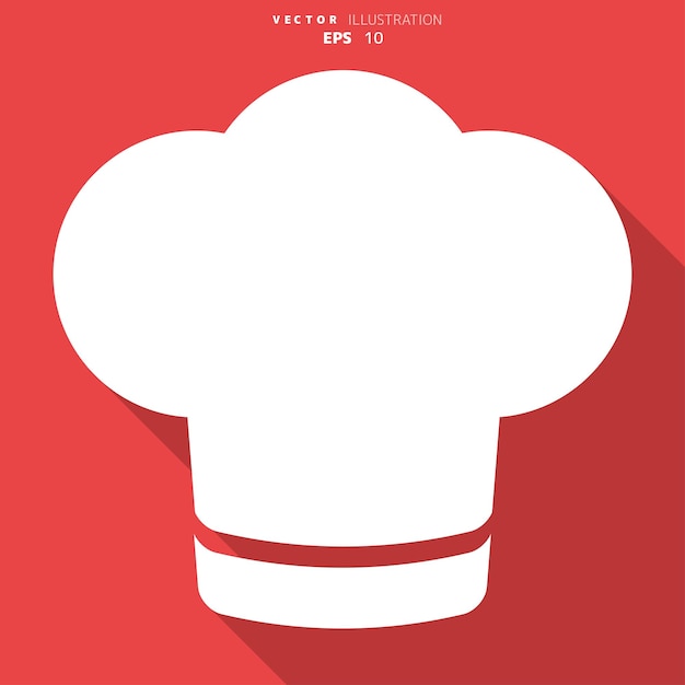 Vector icon van de chef-kokkap
