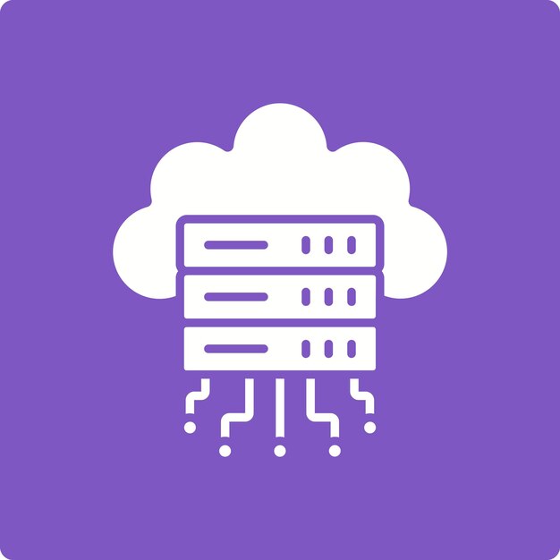 Icon van de cloudserver