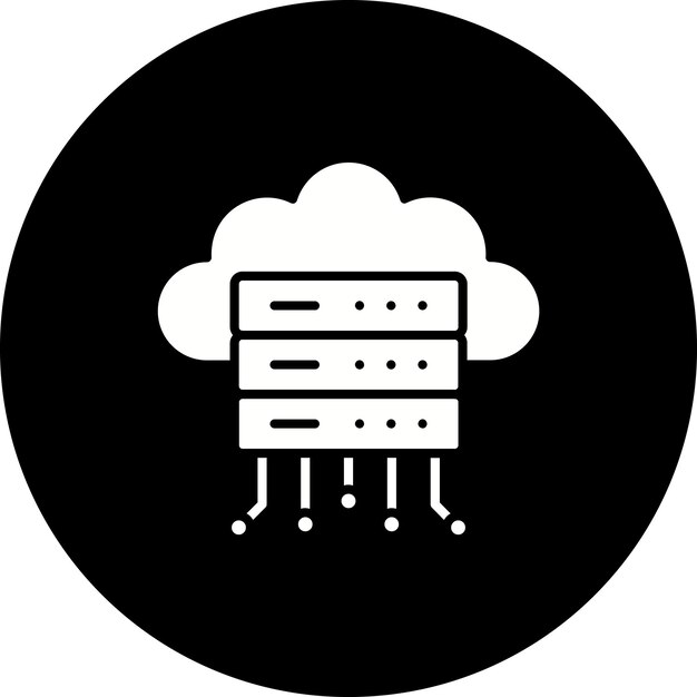 Icon van de cloudserver