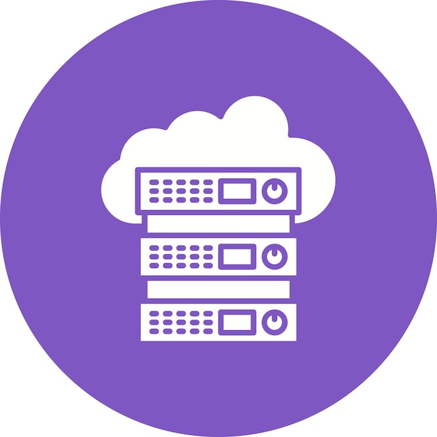 Icon van de cloudserver