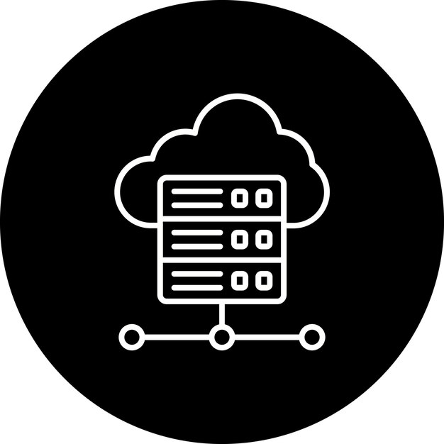 Icon van de cloudserver