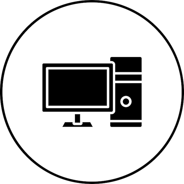 Icon van de computer