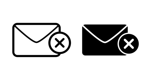 Icon van de enveloppe geïsoleerd op witte achtergrond