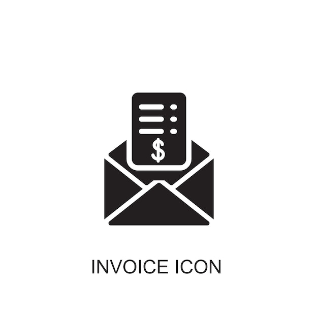 Icon van de factuurvector