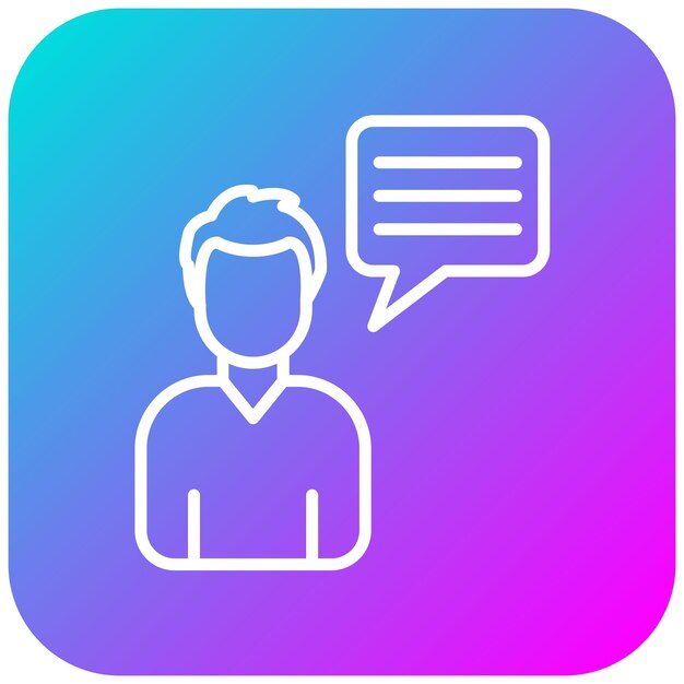 Icon van de gebruikersverhaalvector Kan worden gebruikt voor iconen voor computerprogrammering